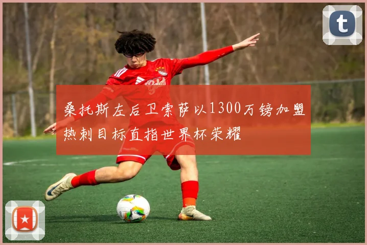 桑托斯左后卫索萨以1300万镑加盟热刺目标直指世界杯荣耀